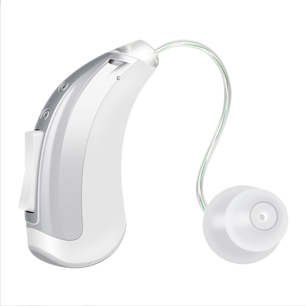 Invisible OTC Hearing Aids for Seniors - Wireless, Rechargeable, Mild to Moderate Hearing Loss, Noise Reduction