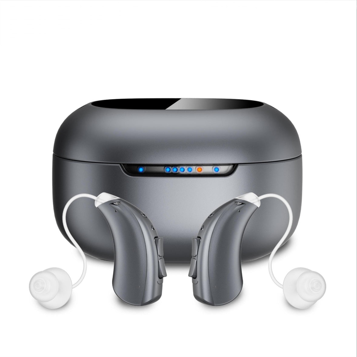 Wireless Hearing Aids for Seniors, Noise Cancelling OTC Hearing Device, Rechargeable, Discreet & Lightweight, Mild to Moderate Hearing Loss