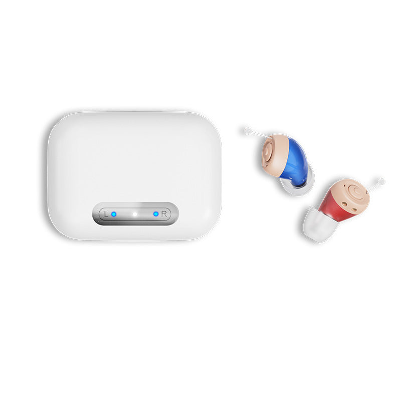 Rechargeable OTC Hearing Aids for Seniors - Wireless, Near Invisible, Mild to Moderate Hearing Loss, Noise Reduction, Comfortable Fit